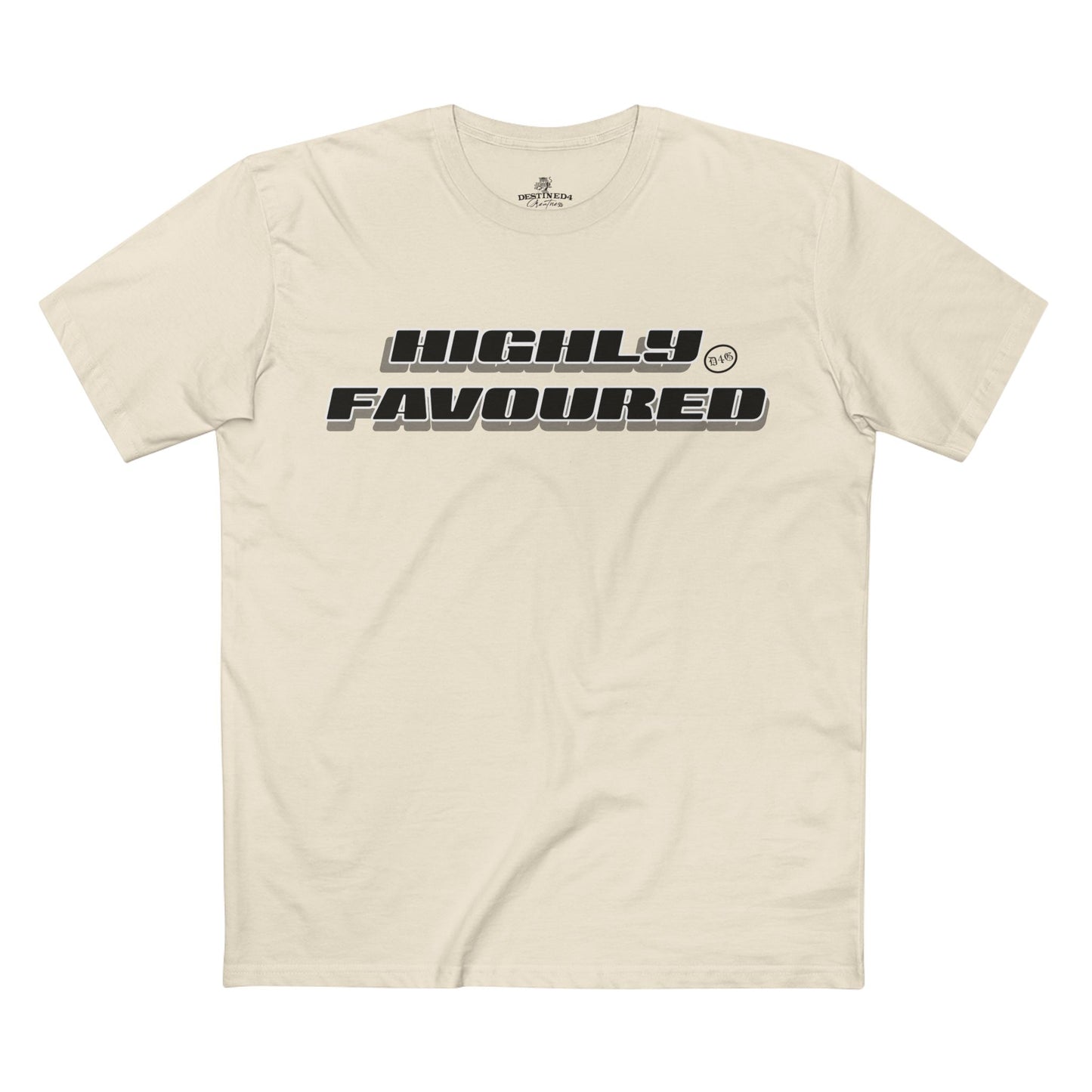 Highly Favoured Unisex Staple Tee - Inspirational Graphic T-Shirt for Everyday Comfort