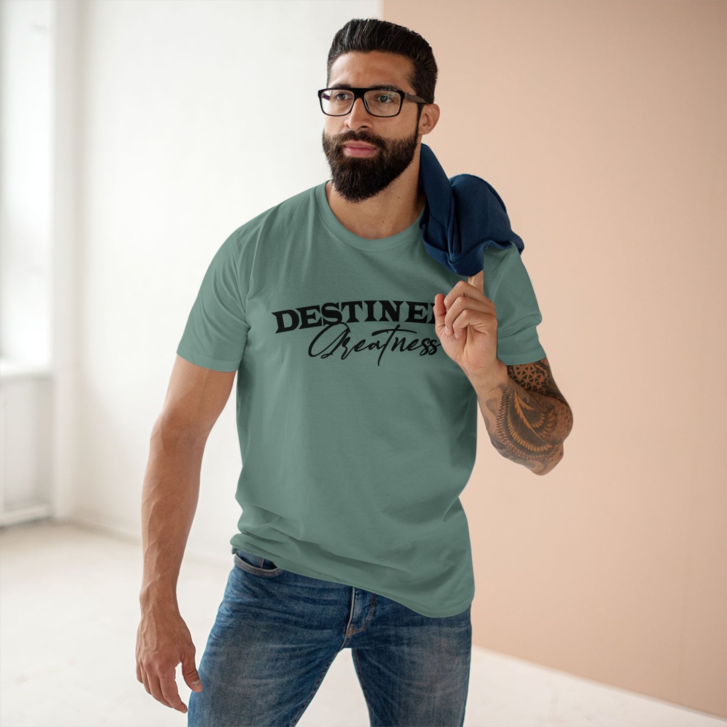 Destined 4 Greatness Unisex Adult Tee - Inspirational Motivational T-Shirt