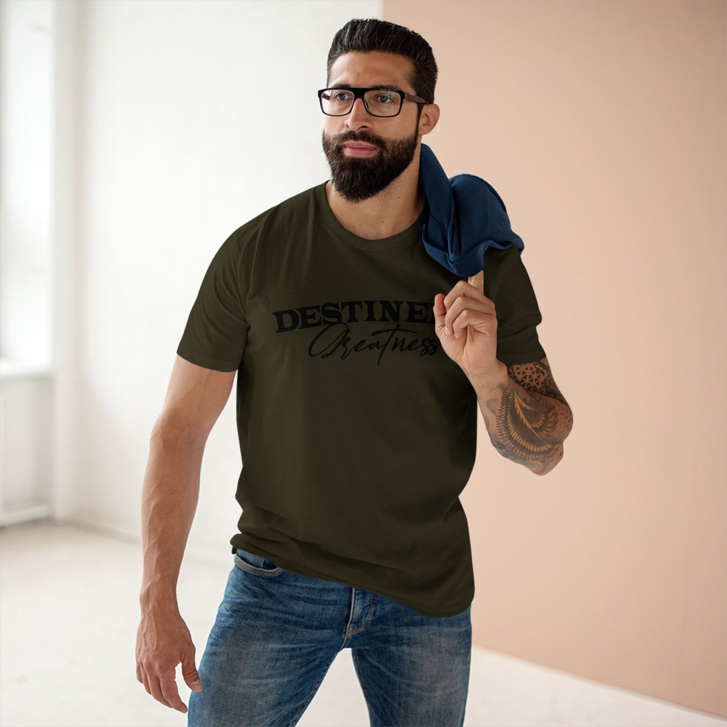 Destined 4 Greatness Unisex Adult Tee - Inspirational Motivational T-Shirt