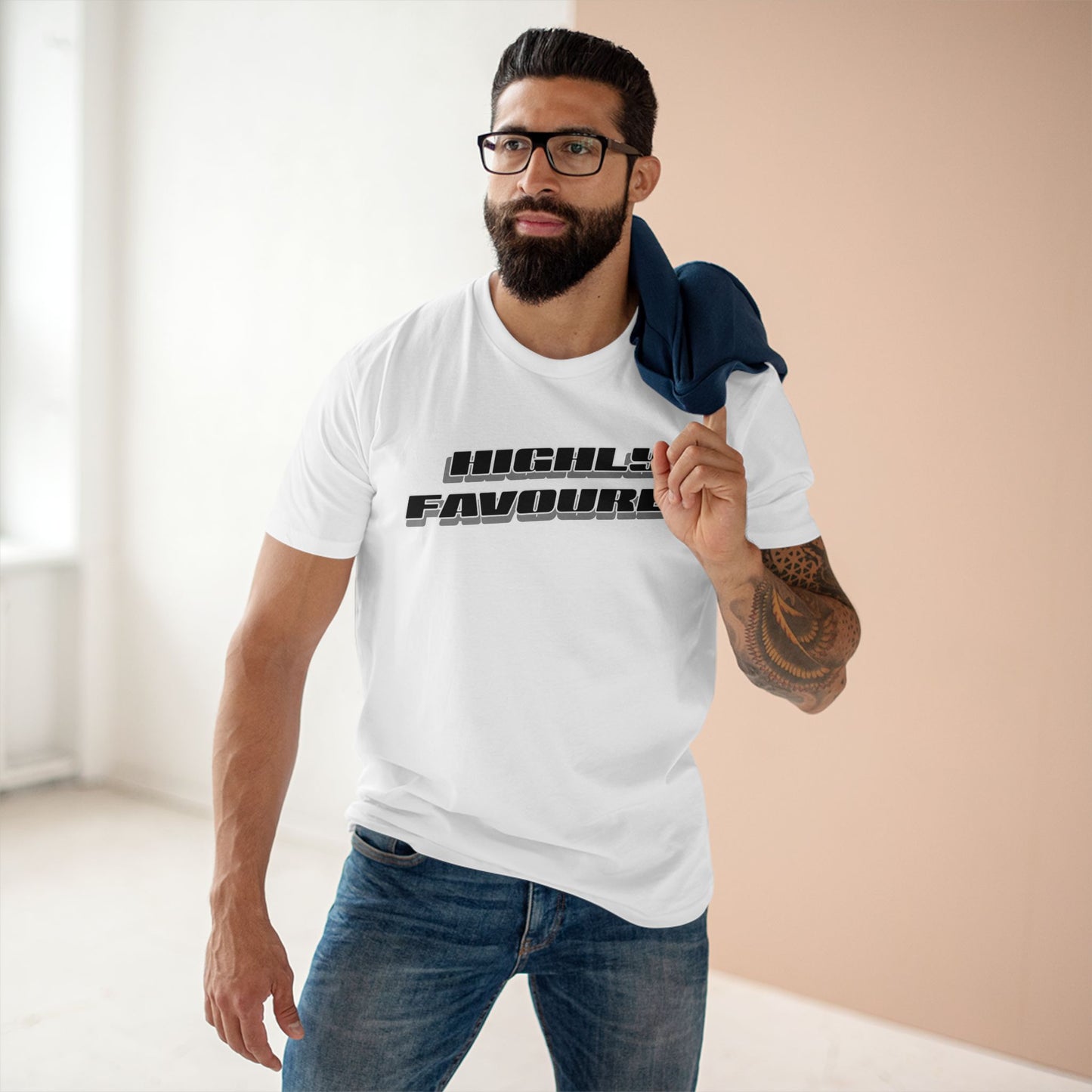 Highly Favoured Unisex Staple Tee - Inspirational Graphic T-Shirt for Everyday Comfort
