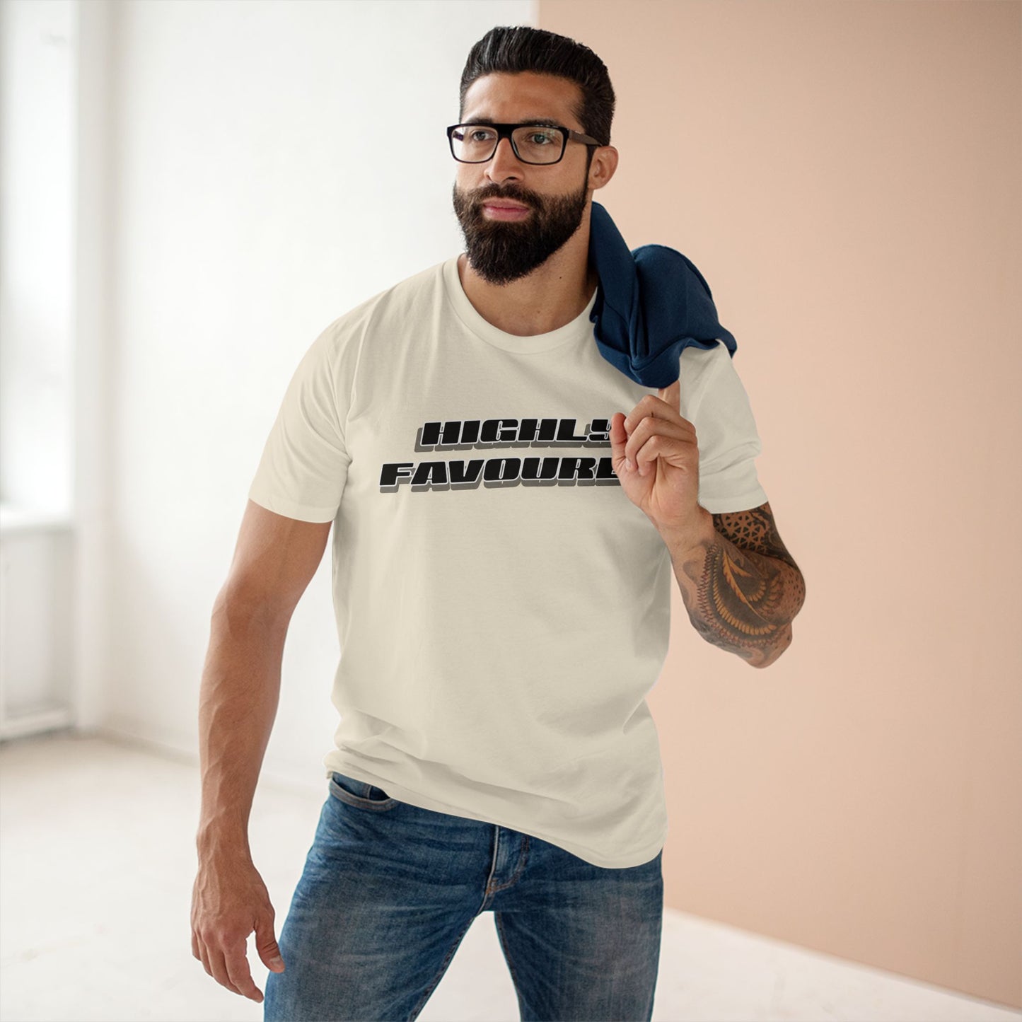 Highly Favoured Unisex Staple Tee - Inspirational Graphic T-Shirt for Everyday Comfort