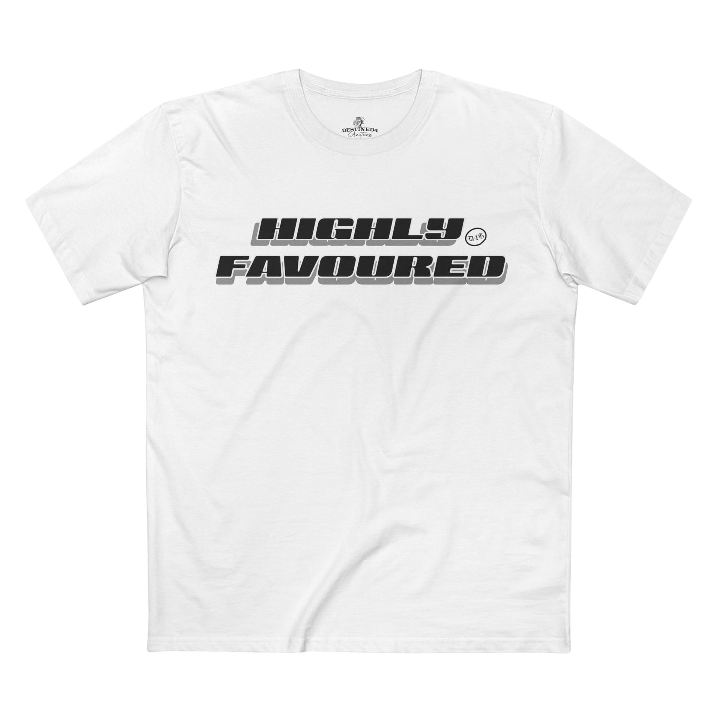 Highly Favoured Unisex Staple Tee - Inspirational Graphic T-Shirt for Everyday Comfort