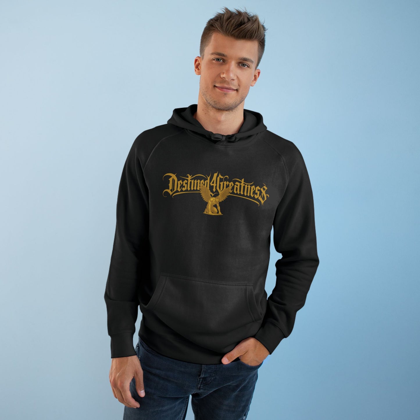 Destined for Greatness Hoodie — Gold Eagle Graphic Pullover