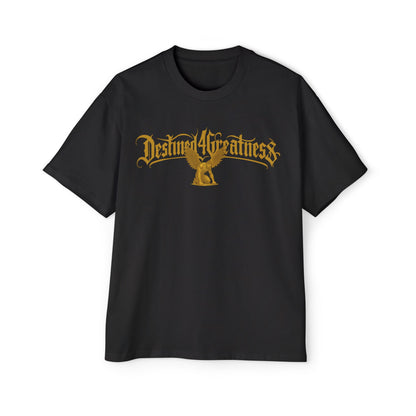 Destined 4 Greatness Eagle Graphic Tee — Men's Oversized White Shirt