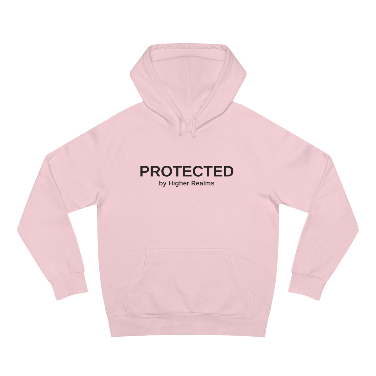 Unisex Protected by Higher Realms Hoodie (black writing)