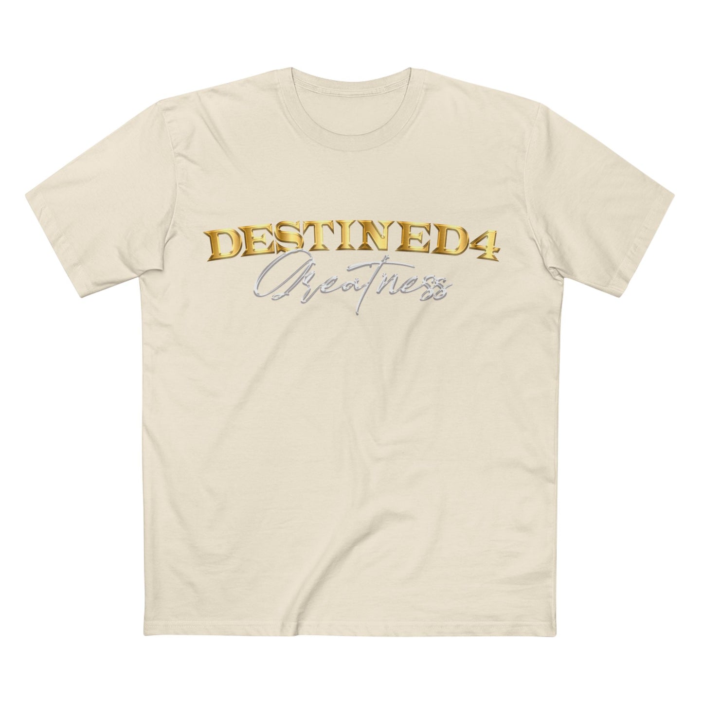 Unisex destined 4 Greatness T-Shirt (wht-gld)