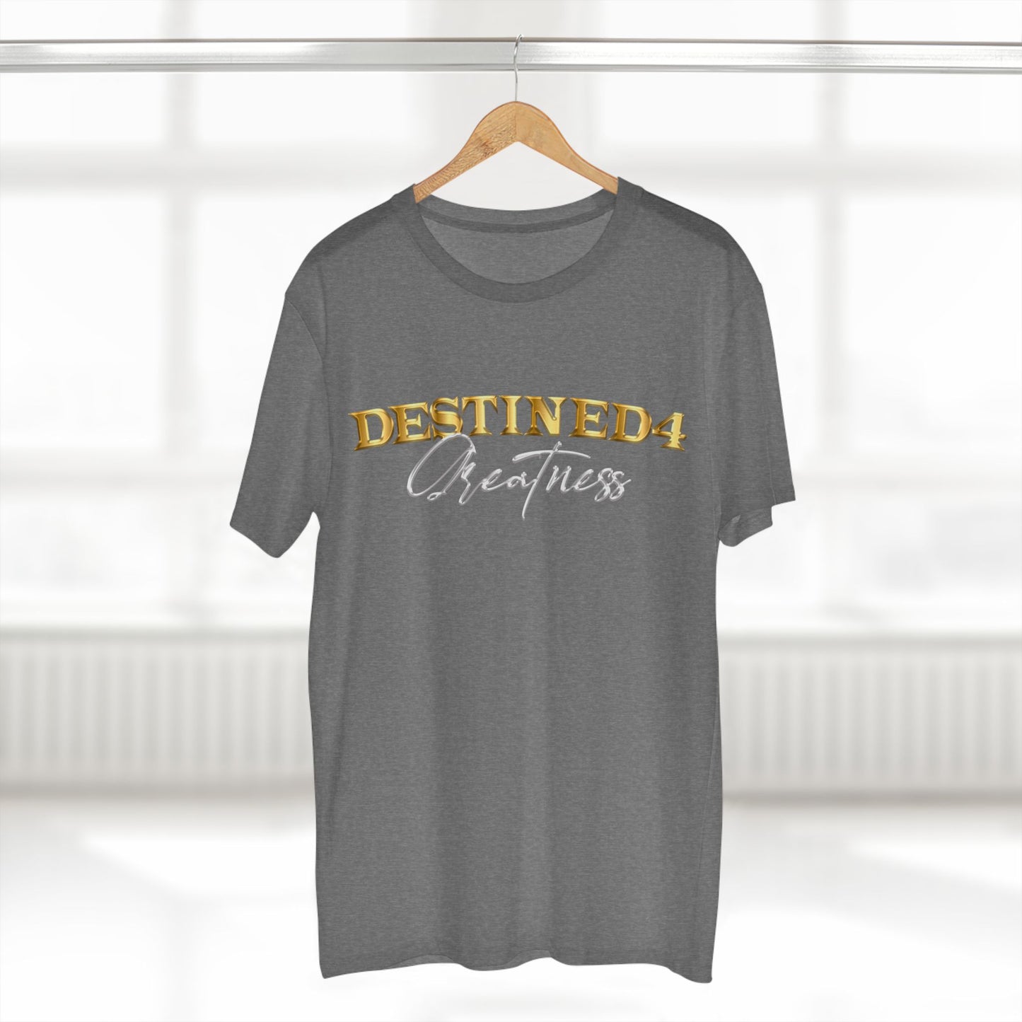 Unisex destined 4 Greatness T-Shirt (wht-gld)