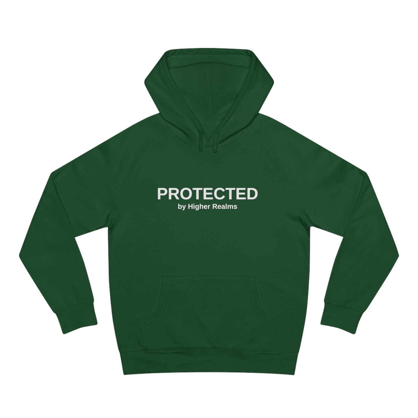 Unisex Protected by Higher Realms Hoodie (white)