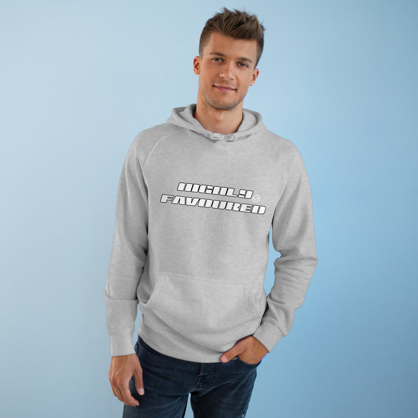 Unisex Highly Favoured Hoodie (white)