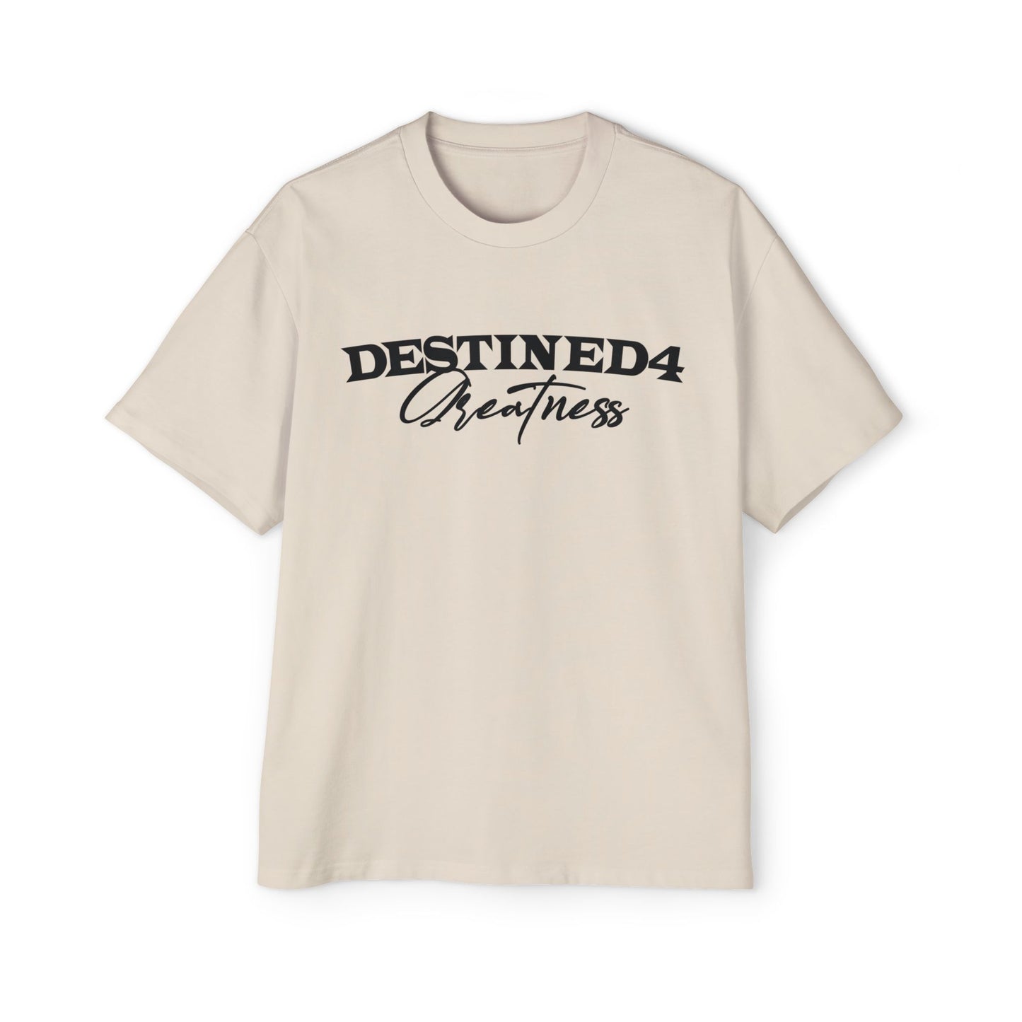 Unisex Heavy Oversized Destined 4 Greatness T-Shirt (blk)