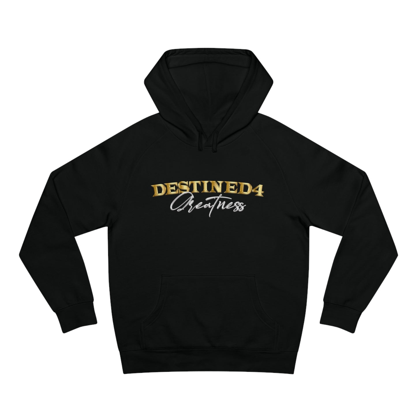 Unisex Destined 4 Greatness Hoodie (wht-gld)