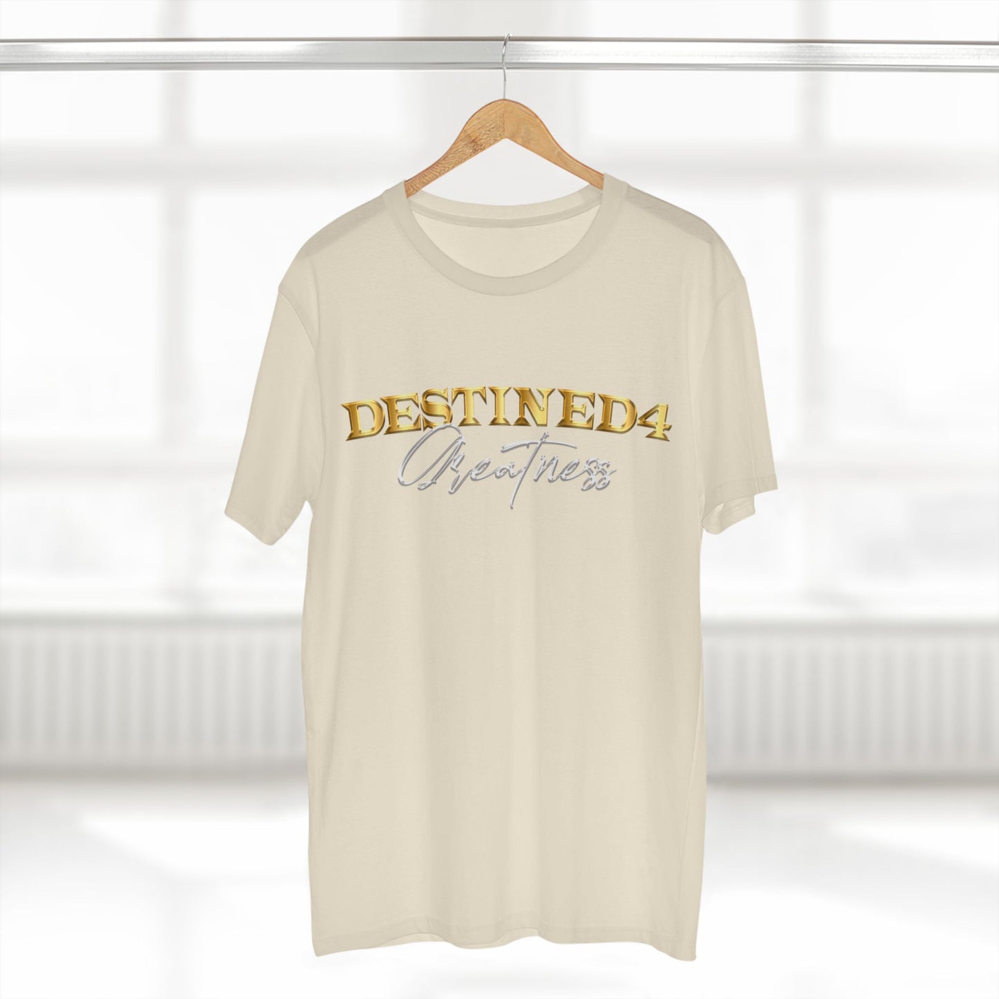 Unisex destined 4 Greatness T-Shirt (wht-gld)