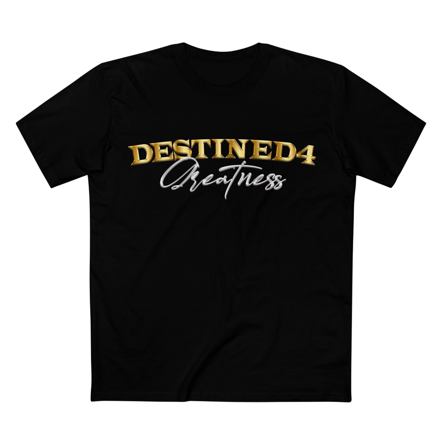 Unisex destined 4 Greatness T-Shirt (wht-gld)