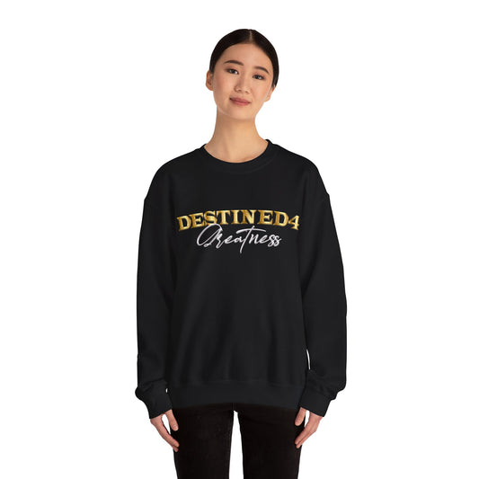 Unisex Destined 4 Greatness Sweatshirt (wht-gld)