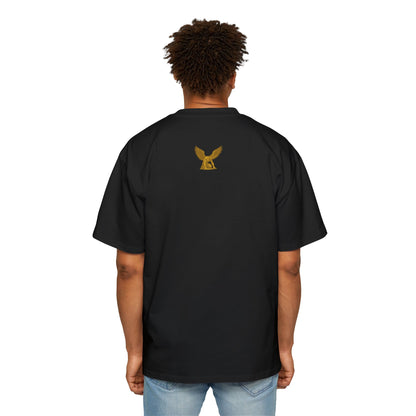 Destined 4 Greatness Eagle Graphic Tee — Men's Oversized White Shirt