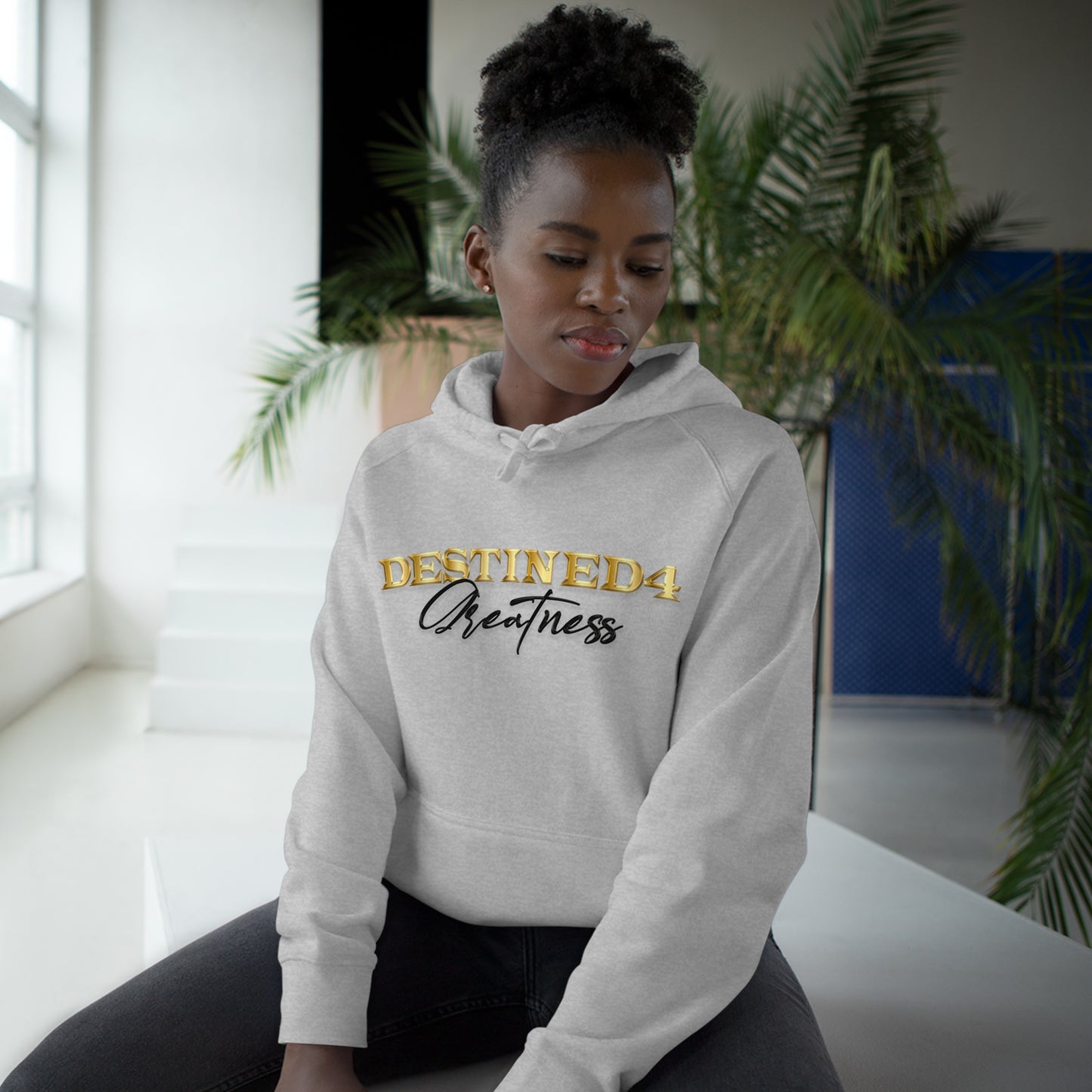 Unisex Destined 4 Greatness Hoodie (blk-gld)