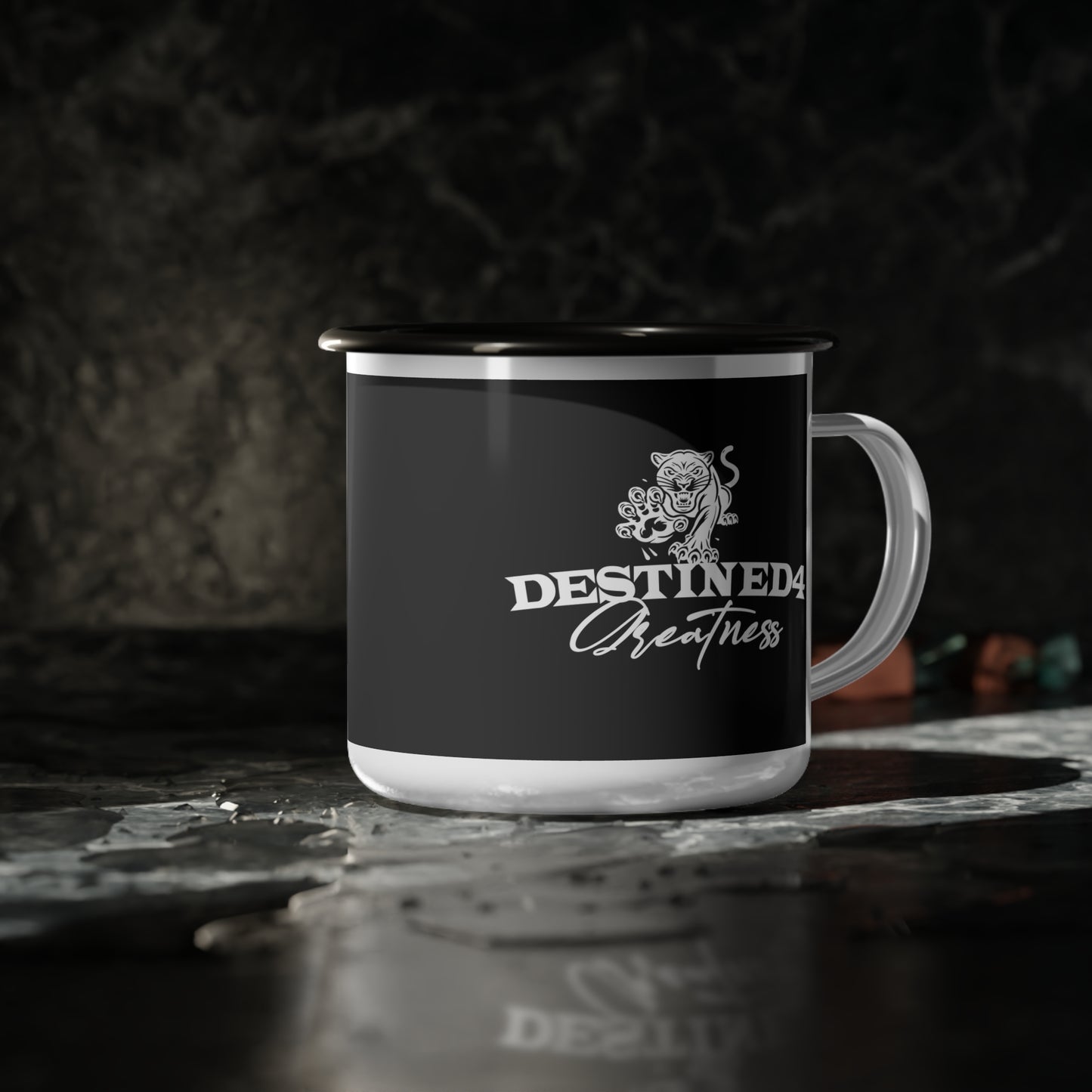 Destined 4 Greatness Enamel Camp Cup