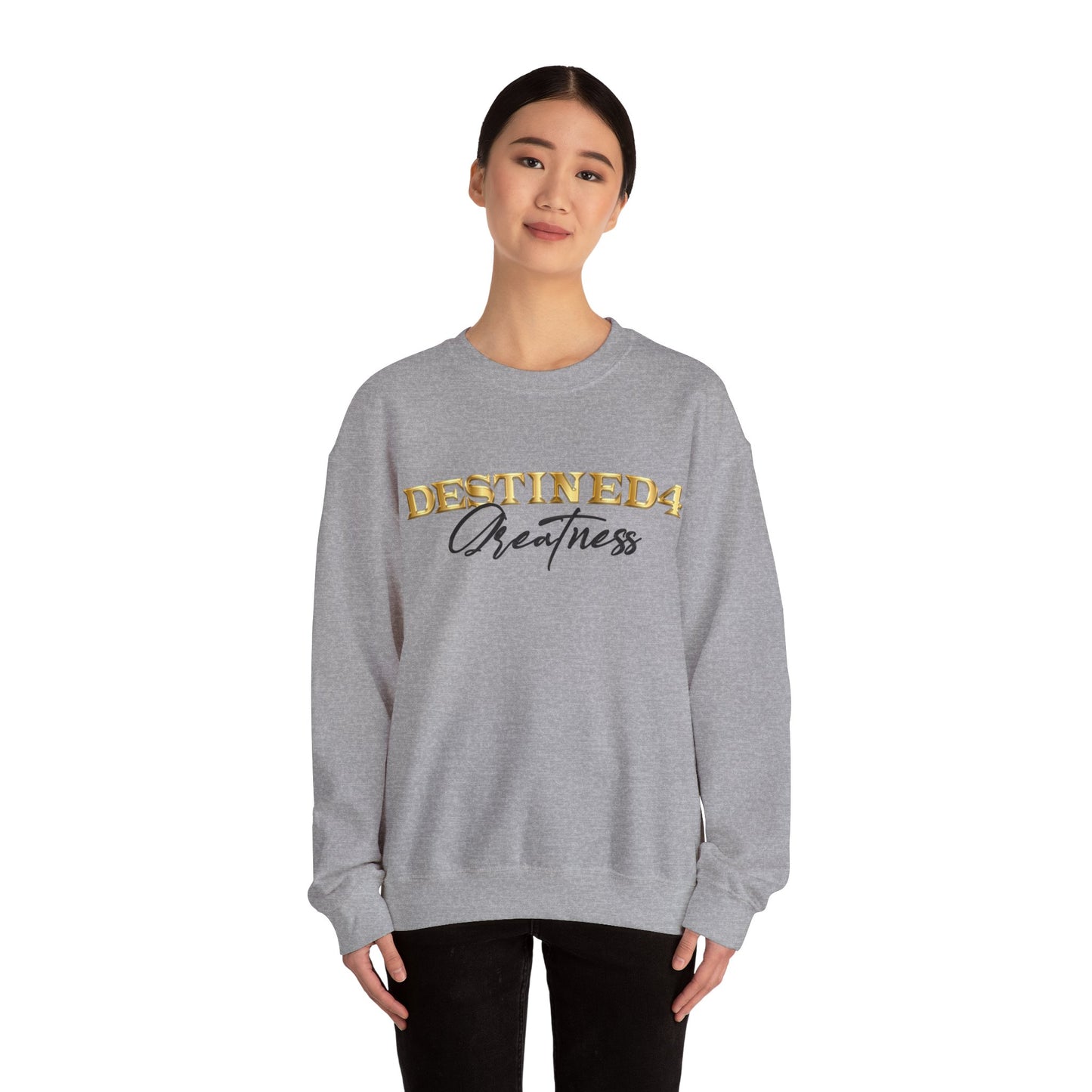 Unisex Destined 4 Greatness Sweatshirt (blk-gld)