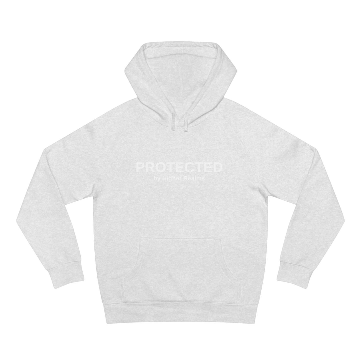 Unisex Protected by Higher Realms Hoodie (white)