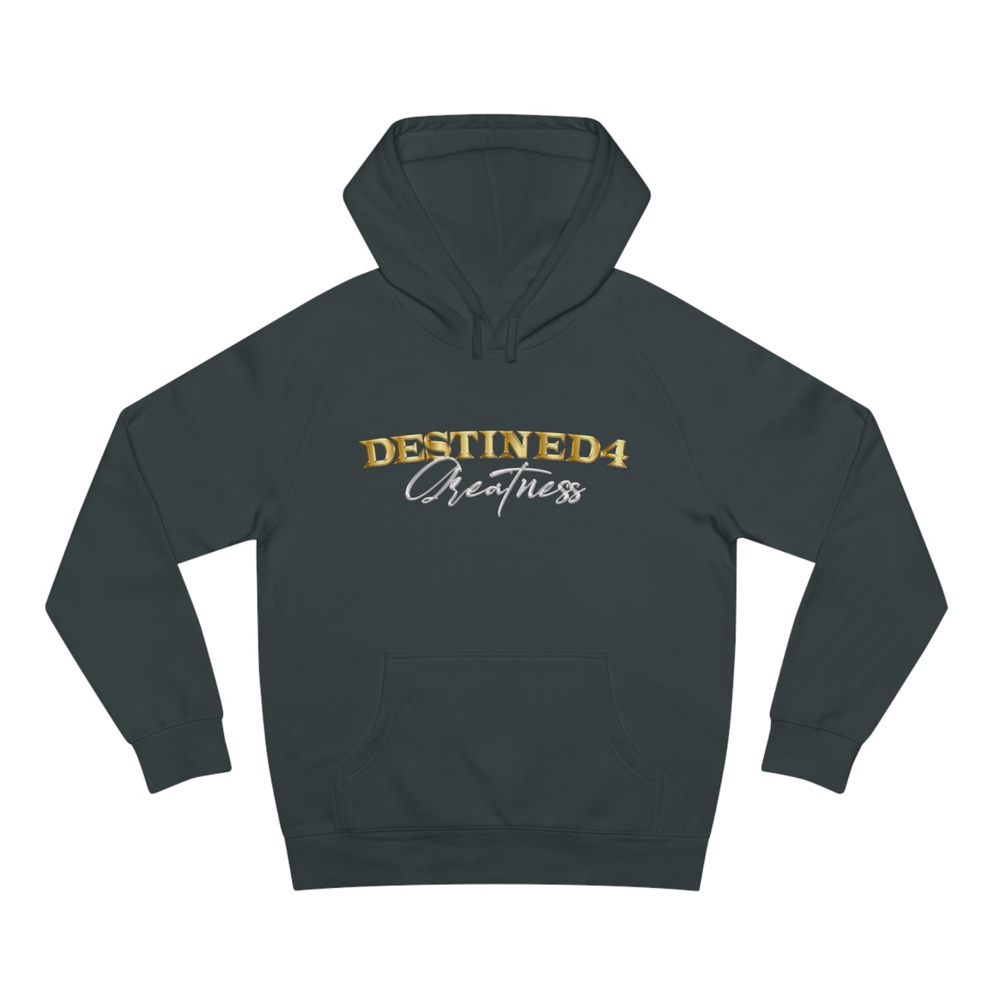 Unisex Destined 4 Greatness Hoodie (wht-gld)