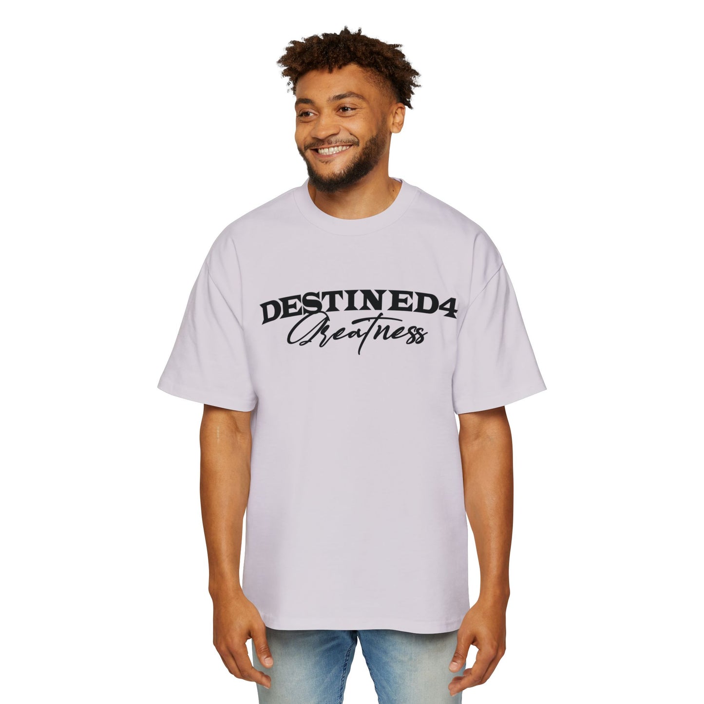 Unisex Heavy Oversized Destined 4 Greatness T-Shirt (blk)