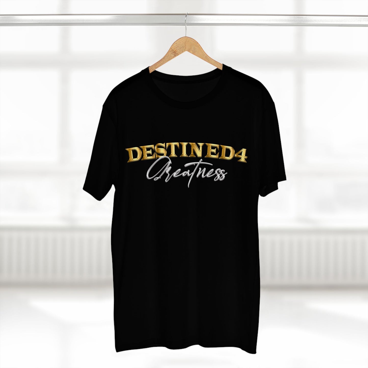 Unisex destined 4 Greatness T-Shirt (wht-gld)