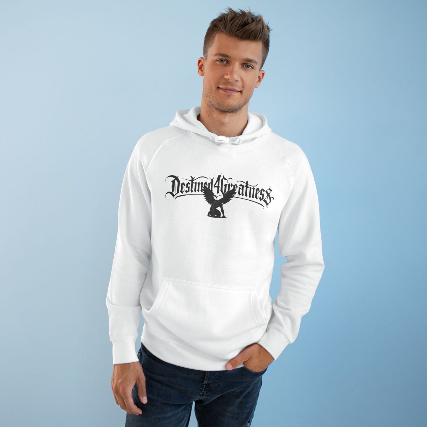 Destined4Greatness Eagle Hoodie — Motivational Streetwear Pullover