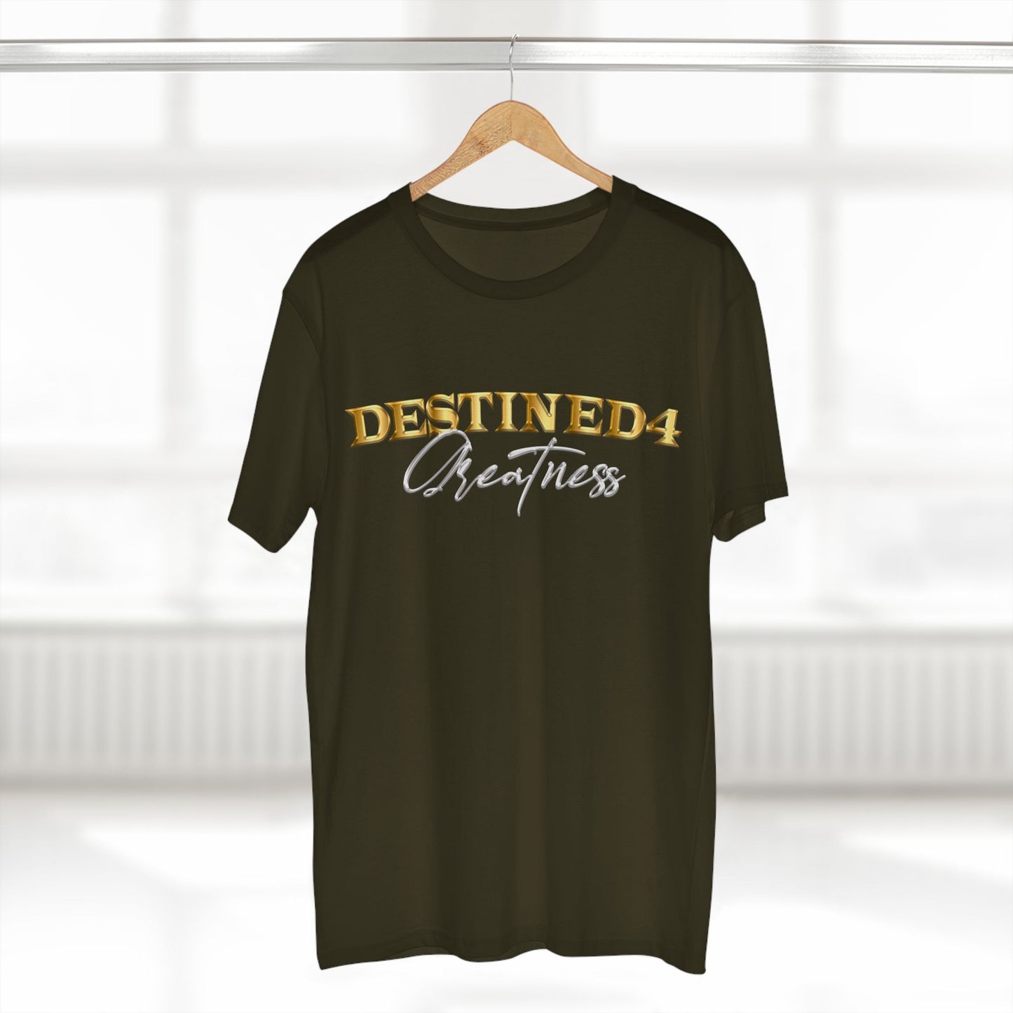 Unisex destined 4 Greatness T-Shirt (wht-gld)