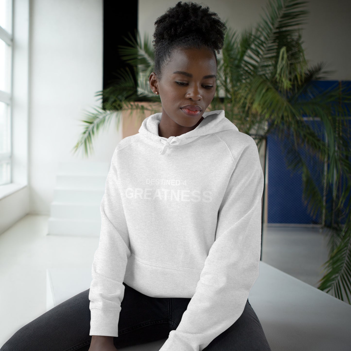 Unisex Destined 4 Greatness Hoodie (white)