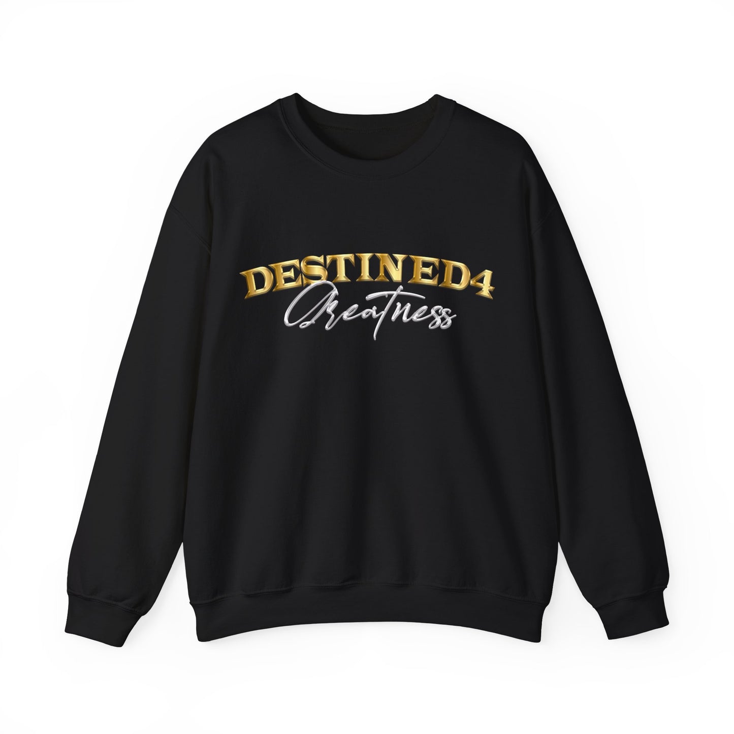 Unisex Destined 4 Greatness Sweatshirt (wht-gld)