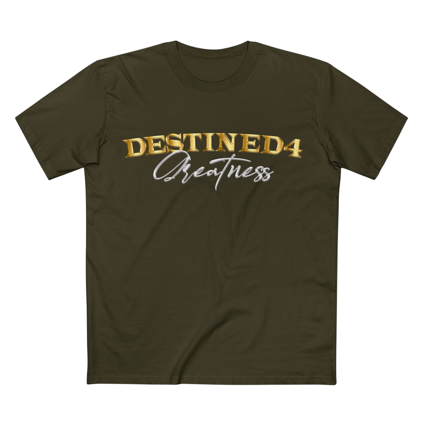 Unisex destined 4 Greatness T-Shirt (wht-gld)