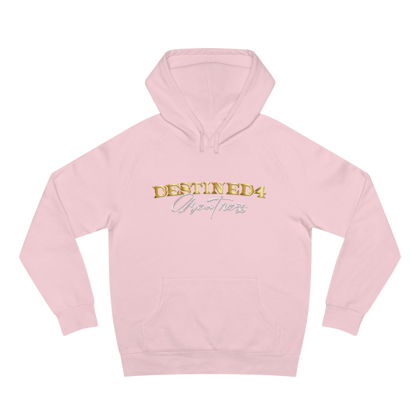 Unisex Destined 4 Greatness Hoodie (wht-gld)