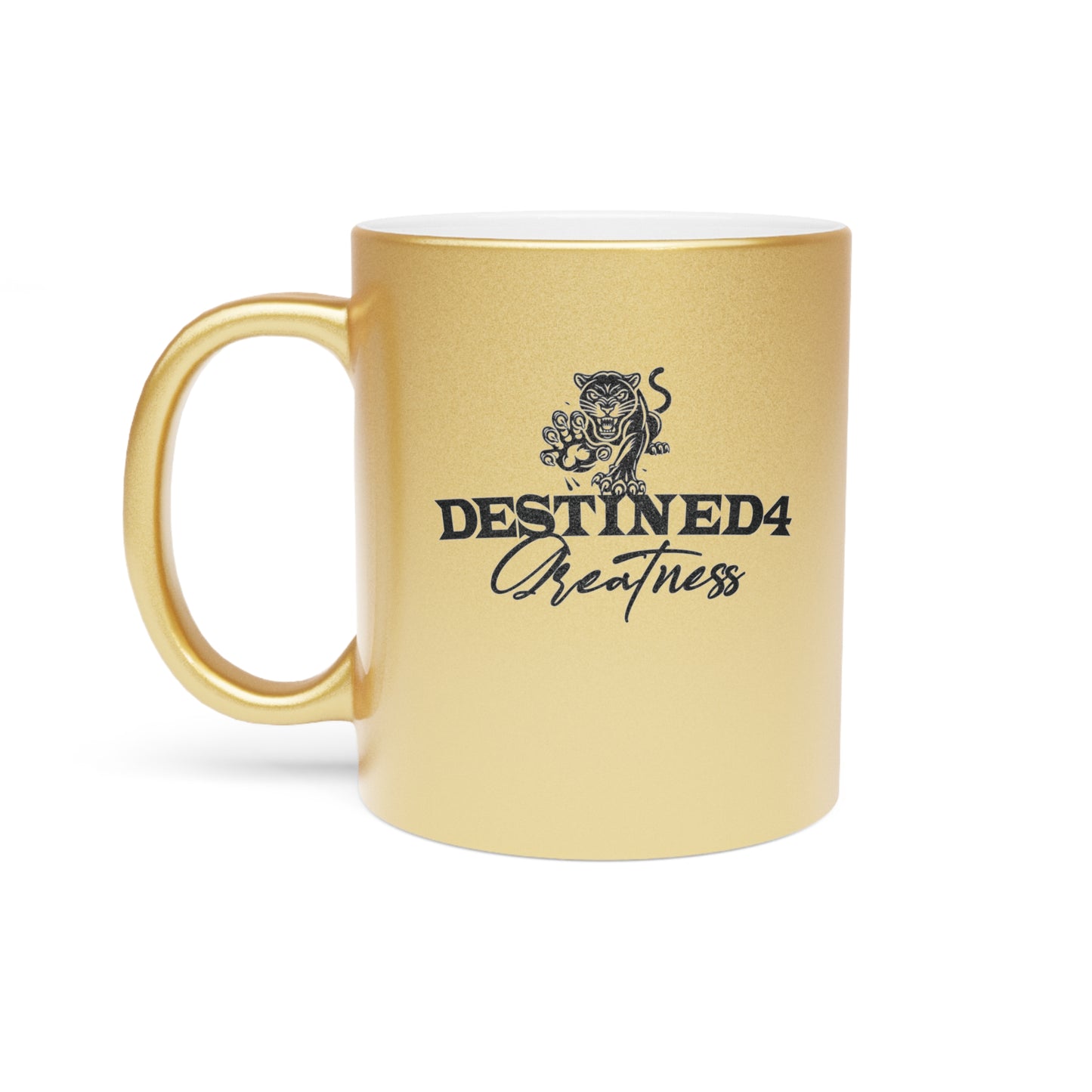 Destined 4 Greatness Metallic Mug (Silver\Gold)