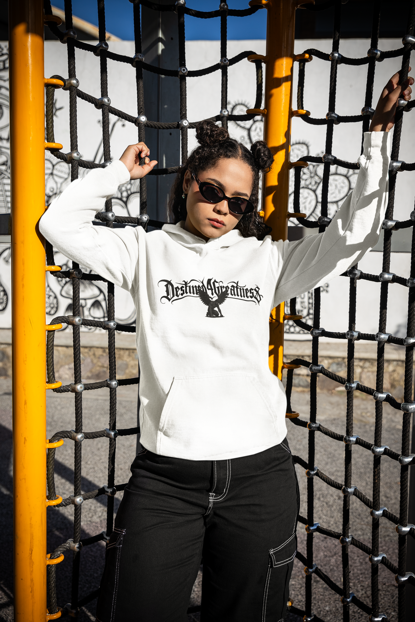 Destined4Greatness Eagle Hoodie — Motivational Streetwear Pullover